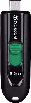 Transcend 512GB JetFlash 790C, USB-C (3.2 Gen 1) flash disk, černý