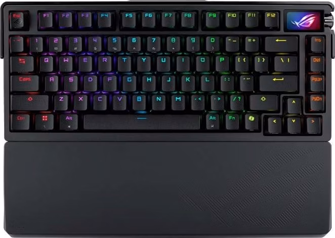 ASUS Klávesnice ROG Azoth Extreme, Mechanická, Bezdrátová BT, RF 2.4GHz, US, černá