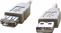 Kábel USB GEMBIRD 2.0 A-A predĺženie 1,8 m Professional (čierne, pozlátené kontakty)