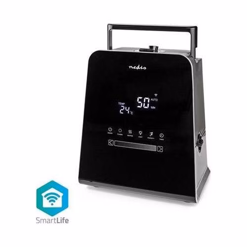 Nedis HUMI150BKW - Zvlhčovač Vzduchu SmartLife | 5.5 L | Vlhkoměr | Časovač | Dálkové ovládání | Noční režim | Černá