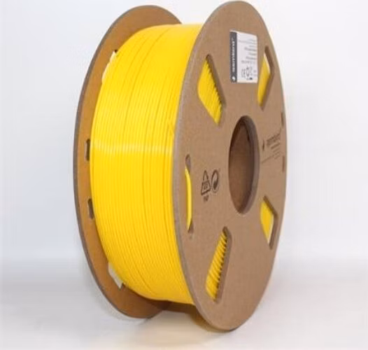 GEMBIRD Tisková struna (filament), PETG, 1,75mm, 1kg, žlutá