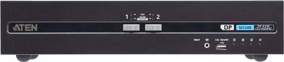 Aten CS1142DP4C-AT-G 2-Port USB DisplayPort Dual Display Secure KVM Switch with CAC (PSD PP v4.0 Compliant)
