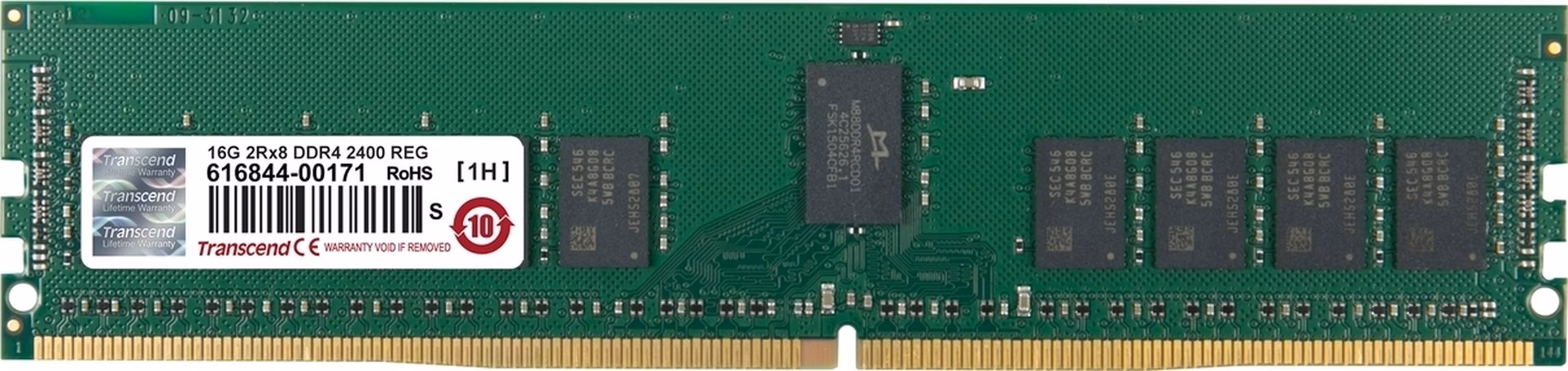 Transcend paměť 16GB DDR4 2400 R-DIMM 2Rx8 CL17