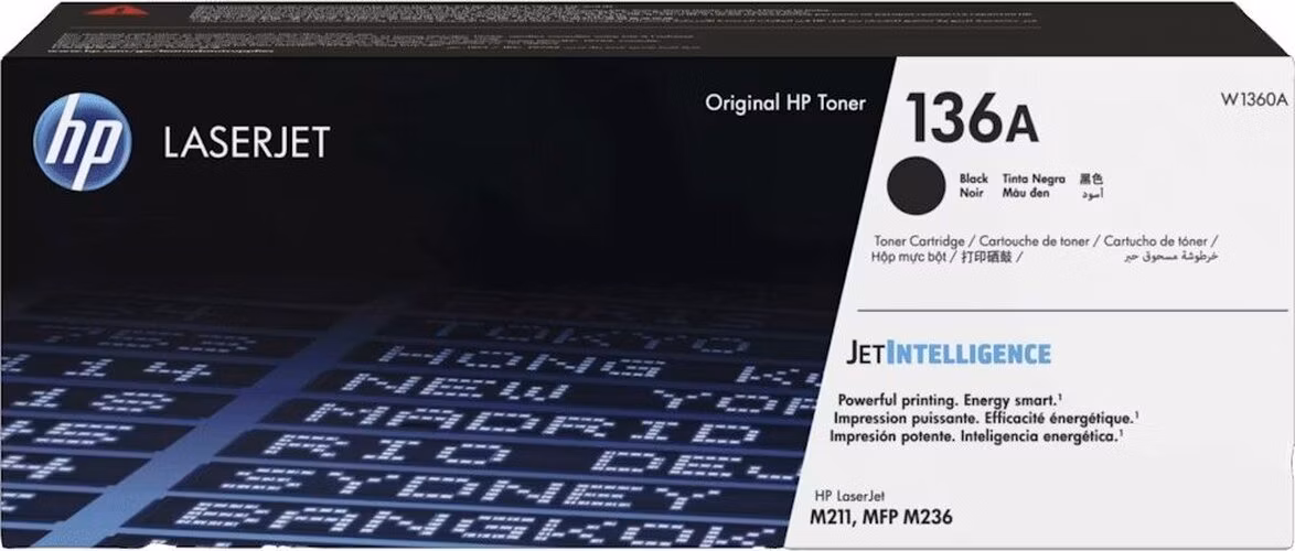 HP 136A Černá originální Cartridge HP LaserJet M211/ MFP 236