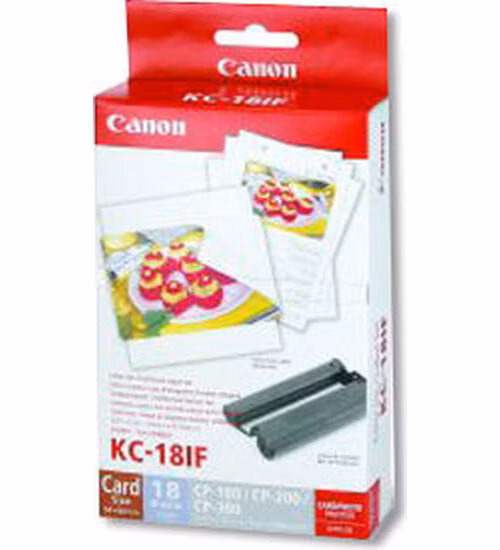 BAZAR - Canon KC18IF nálepka 54x86 18ks do termosublimační tiskárny - Poškozený obal (Komplet)