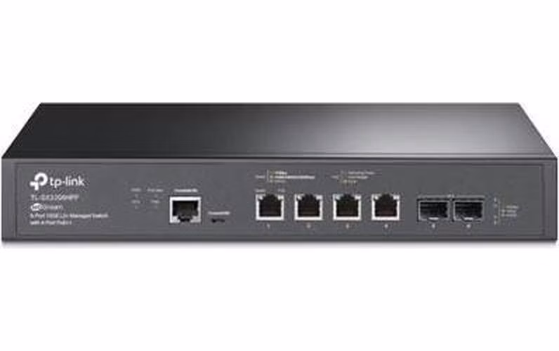 TP-Link TL-SX3206HPP JetStream 6-Port 10GE L2+ Managed Switch with 4-Port PoE++