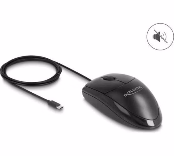 Delock Optická USB Type-C™ myš – tichá