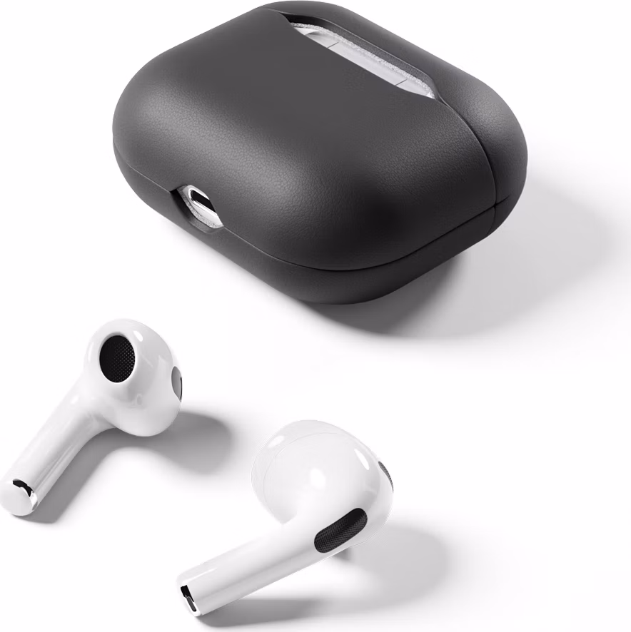 Epico Leather Case Airpods 3 - čierna