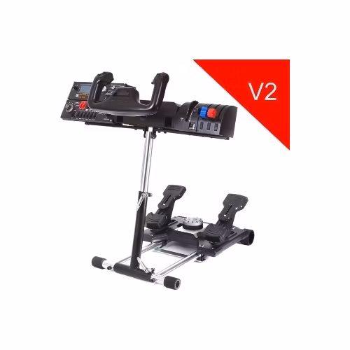 Wheel Stand Pre DELUXE V2, stojan na joystick a pedále Saitek Pro Rudder, Pro Flight Yoke System