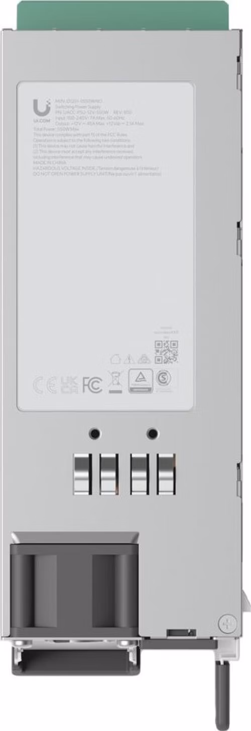 Ubiquiti UniFi Hot-Swappable Power Module (550W) - Hot-swap zdroj pro Ent. Aggregation Switch, Ent. NVR, Ent. CloudKey
