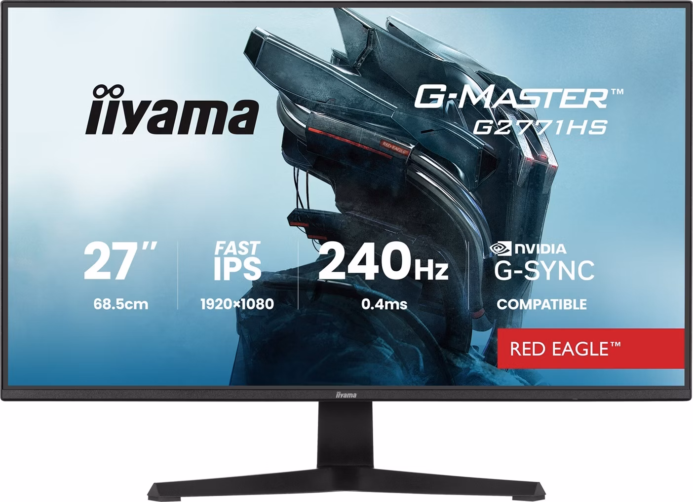 iiyama G-Master/G2771HS-B1/27"/IPS/FHD/240Hz/0,4ms/Čierna/3R