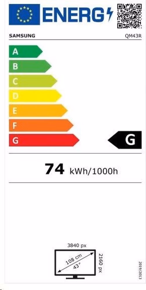 SMART Signage LED QM43C 43" LH43QMCEPGCXEN - pošk. obal