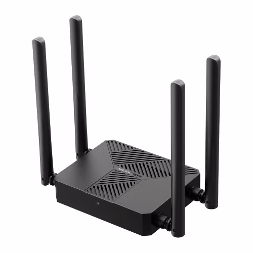 "AX1500 Dual-Band Wi-Fi 6 Router SPEED: 300 Mbps at 2.4 GHz + 1201 Mbps at 5 GHz SPEC: 4× Fixed External Antennas, 2× Gi