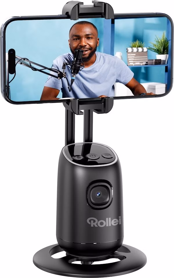 Rollei Stativ Easy Creator Desktop/ 23158/ AI Tracking: Inteligentní rozpoznávání obličeje