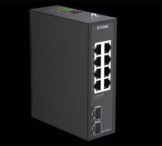 D-Link DIS-100G-10 Industrial 8-Port 1G + 2-Port 1G SFP Unmanaged Switch