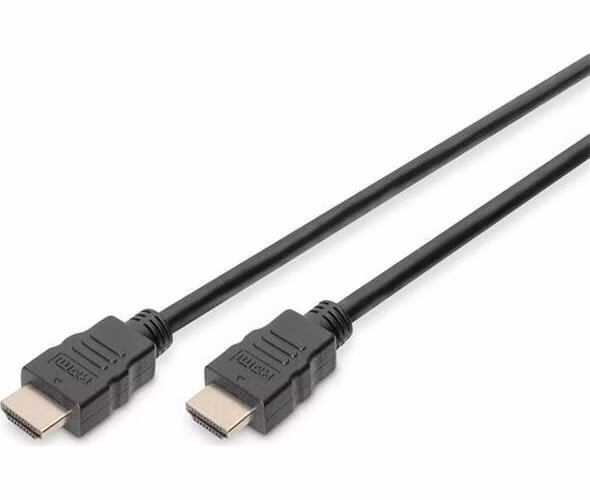 Digitus Připojovací kabel HDMI High Speed, typ A M/M, 2,0 m, Ultra HD 60p, zlatý, bl