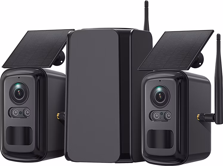 Set solárních kamer Viking HUB S02/8000 mAh/ mobilní aplikace/ outdoor