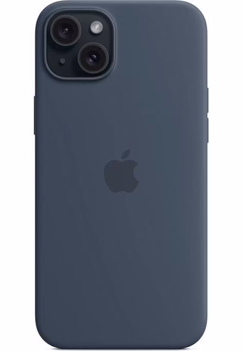 iPhone 15 Plus Silicone Case with MagSafe - Storm Blue