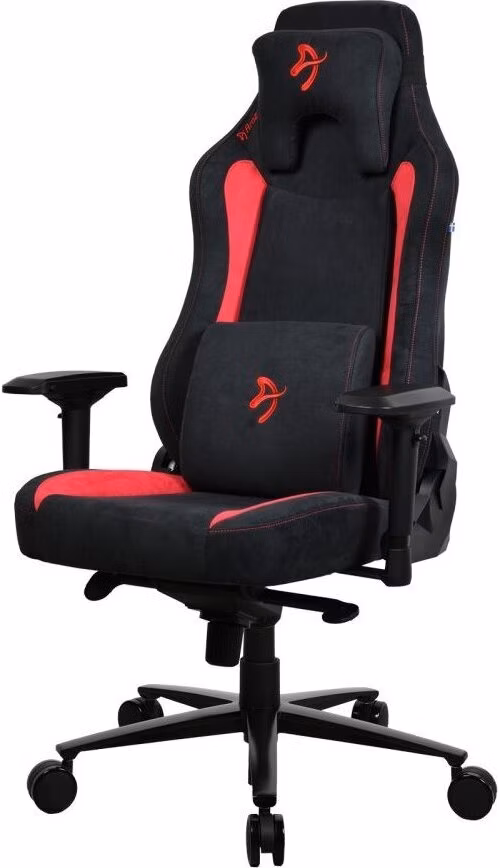 AROZZI herní židle VERNAZZA Supersoft Red/ látkový povrch/ černočervená