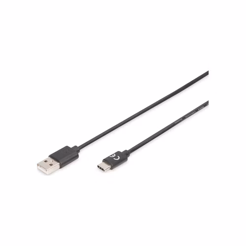 Digitus Připojovací kabel USB C na A 1,8 m, 3A, 480 MB, verze 2.0