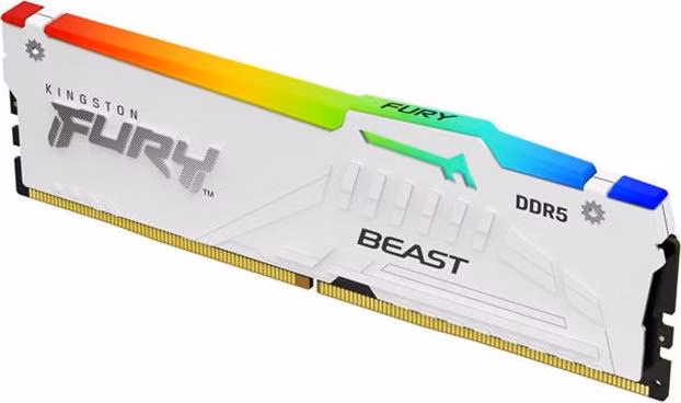 KINGSTON 32GB 5600MT/s DDR5 CL40 DIMM FURY Beast White RGB XMP
