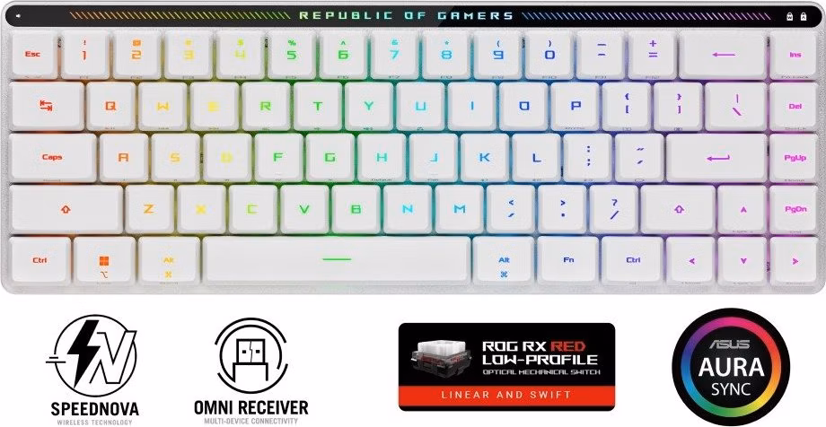 ASUS klávesnice ROG FALCHION RX Low profile (ROG NX Snow), US