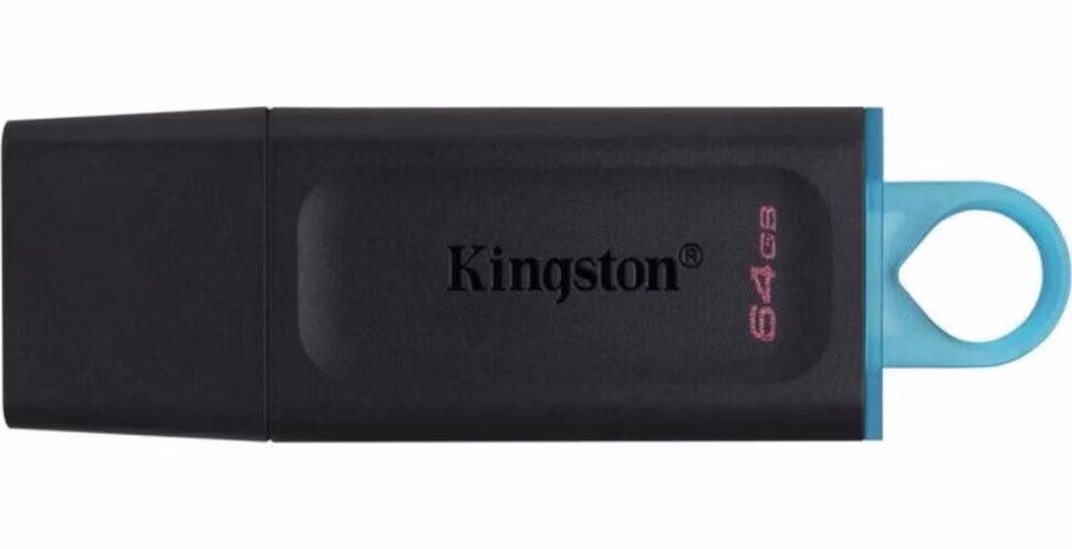 64 GB . USB 3.2 kľúč . Kingston DataTraveler Exodia Gen 1 (Black + Teal)