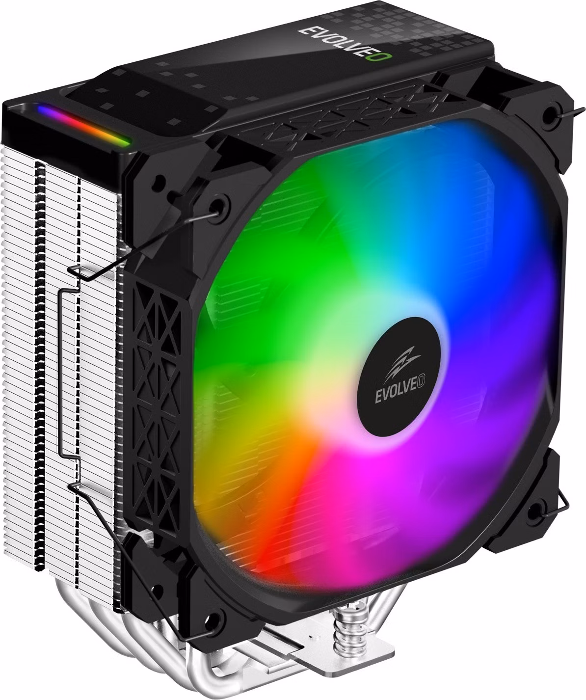 EVOLVEO QuietCool5, CPU chladič, 6x heatpipe, černý