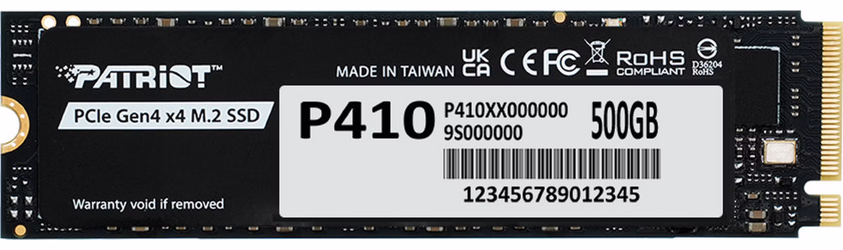 PATRIOT P410 500GB SSD / Interní / M.2 PCIe Gen4 x4 NVMe / 2280