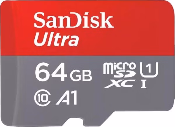 SanDisk MicroSDXC karta 64GB Ultra (140MB/s, A1 Class 10 UHS-I ) + adaptér