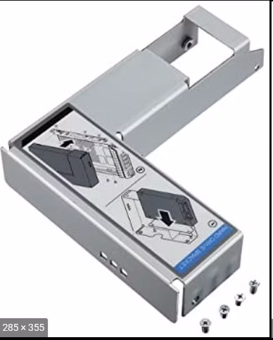 Dell redukcia z rámčeku 3,5" na 2,5" SATA/SAS pre HotPlug serverový ramček