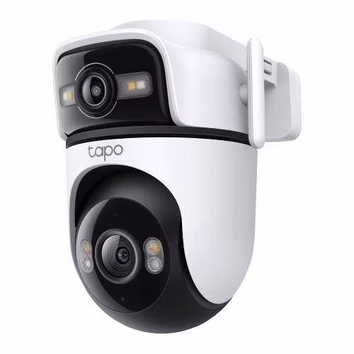 TP-Link Tapo C545D venkovní/outdoor otočná kamera (2x 3MP, 2K 1296p, IR 30m, WiFi, 1x100Mb/s, micro SD card)