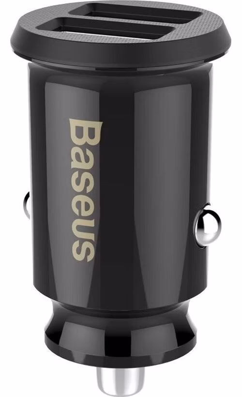Baseus CCALL-ML01 Grain Nabíjačka do Autá 15.5W 2x USB Black