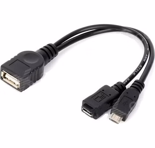 PREMIUMCORD USB redukčný kábel USB A/samica+Micro USB/samica - Micro USB/samica OTG