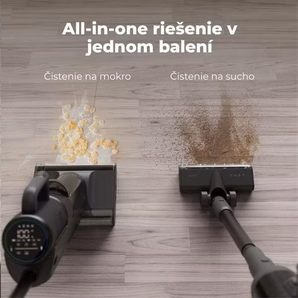 AENO Transformer 3v 1 vysavač ATC1, mokre a suche vysavanie a mopovanie so samočistením