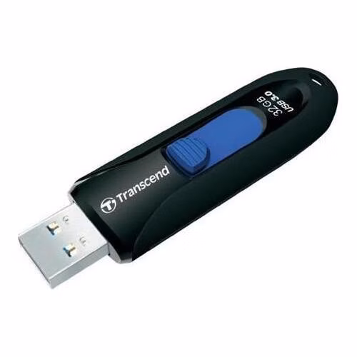 Transcend 32GB JetFlash 790K, USB 3.0 (3.1 Gen 1) flash disk, černo/modrý