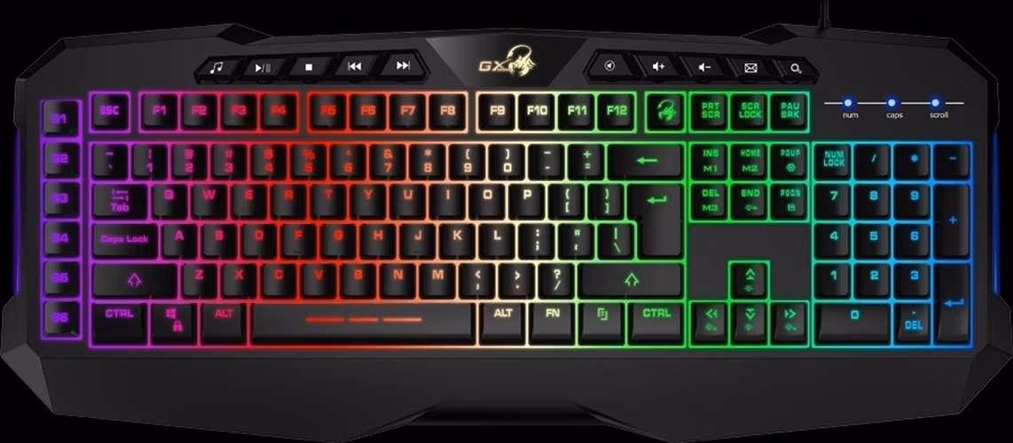 Genius GX GAMING Scorpion K11 Pro/ Herní drátová klávesnice/ podsvícená, USB, CZ+SK layout, černá