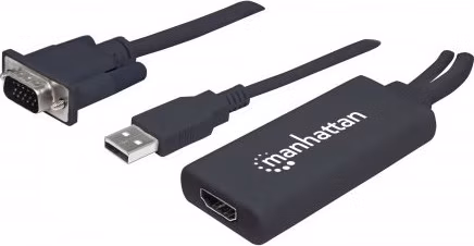 Prevodník MANHATTAN VGA na USB a HDMI