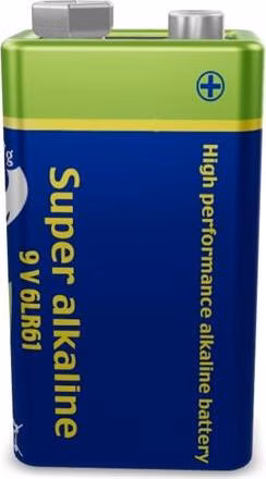 Gembird alkalická baterie 9V 6LR61, blistr