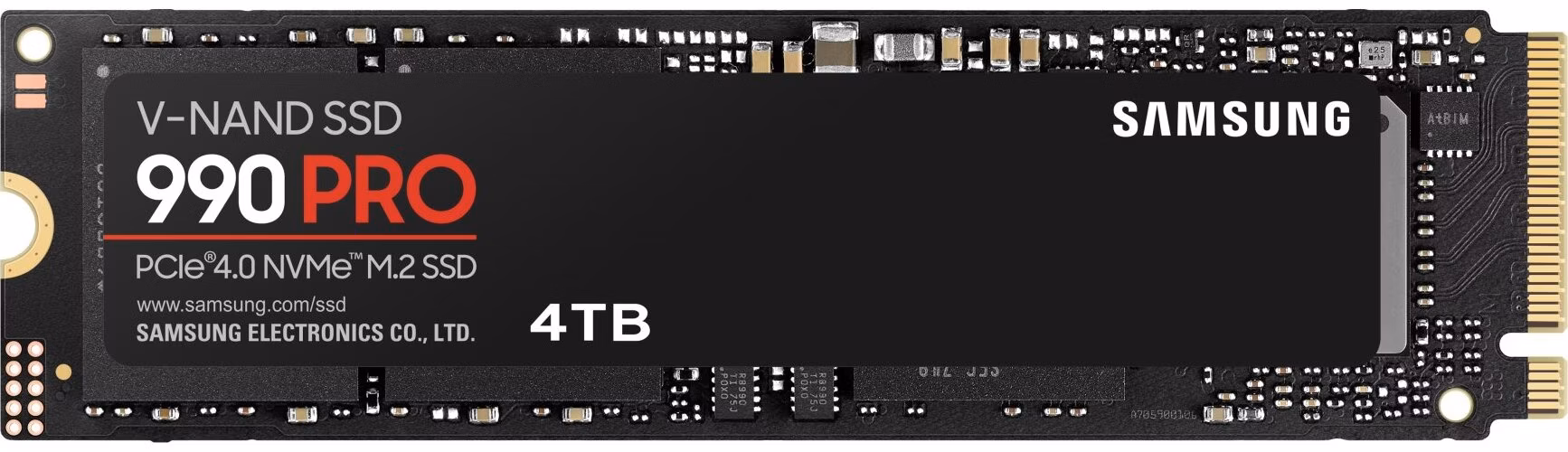 SAMSUNG 990 PRO 4TB SSD / M.2 2280 / PCIe 4.0 4x NVMe / Interní