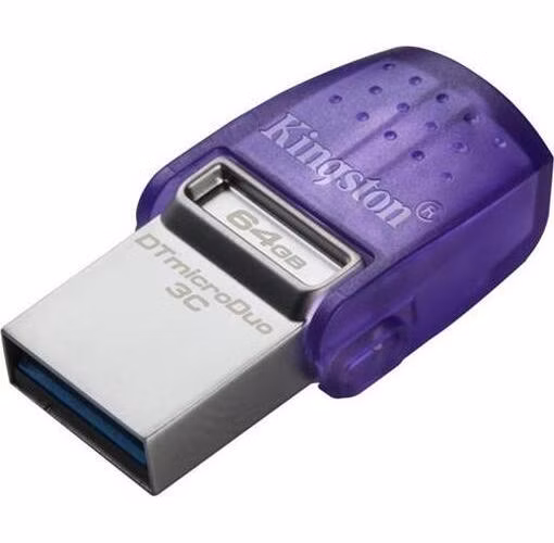 KINGSTON 64GB DataTraveler microDuo 3C 200MB/s dual USB-A + USB-C