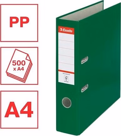 Esselte Economy A4 75 mm zelený