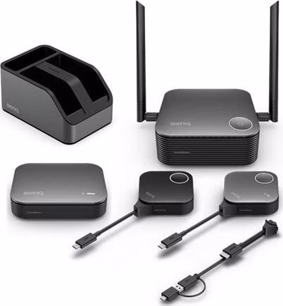 BenQ VS25 InstaShow, USB-C,HDMI (s USB-A), 4K, 64 uživatelů, 2 tlačítka Plug and Play, Bezdrátový prezentační systém