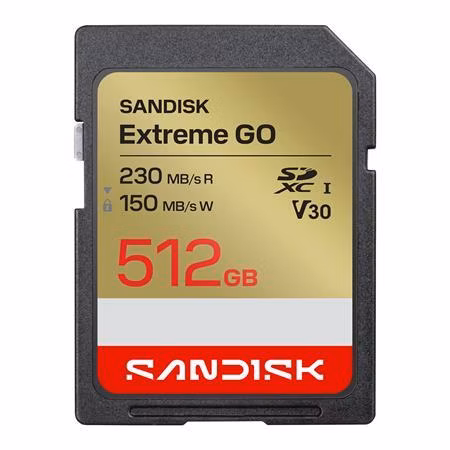 SanDisk Extreme SD UHS-I 512GB SD 230MB/s(R) / 150MB/s(W)