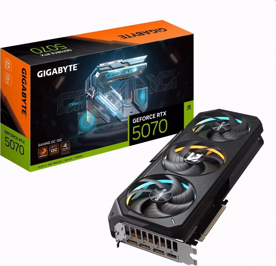 Gigabyte GeForce RTX 5070 GAMING OC 12G POŠKODENÝ OBAL