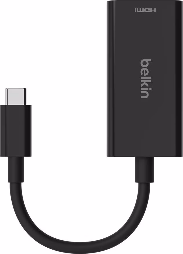Belkin Connect USB-C to HDMI 2.1 Adapter (8K, 4K, HDR compatible) - Black