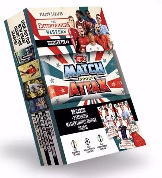 Futbalové karty Topps Match Attax TCG 2024/25 UCC Booster Tin 4 zelená