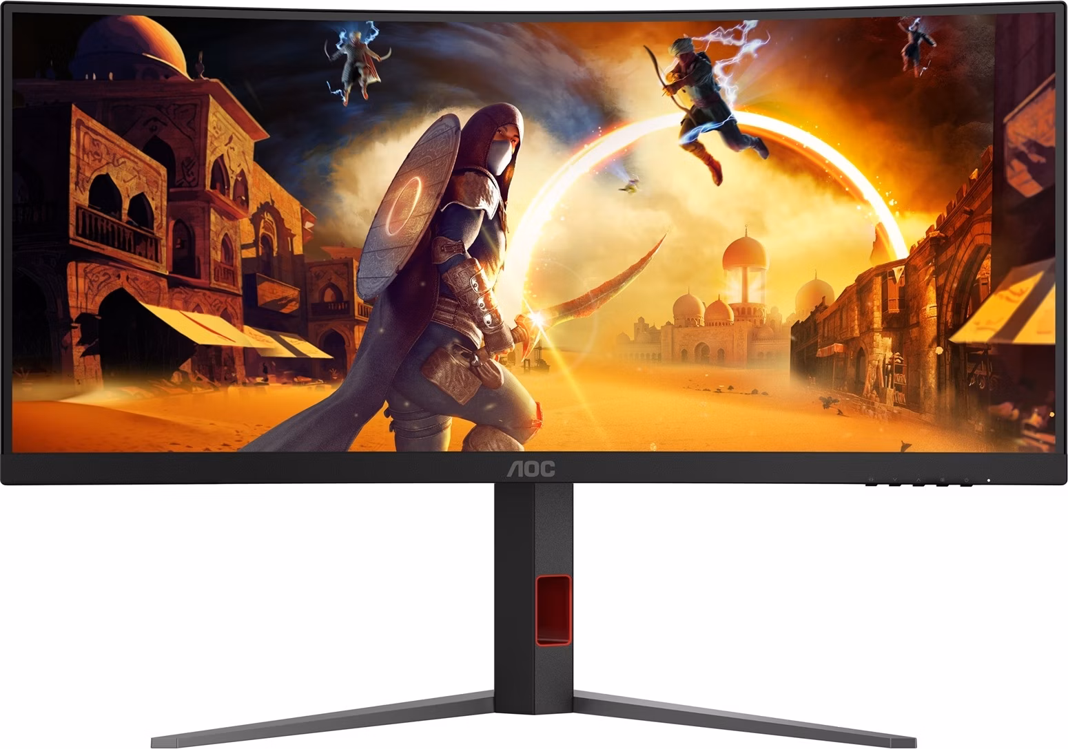 AOC LCD herní CU34G4Z 34" zakřivený VA/3440x1440@240Hz/0,3ms/450cd/2xHDMI/DP/2xUSB/Pivot/HAS/VESA
