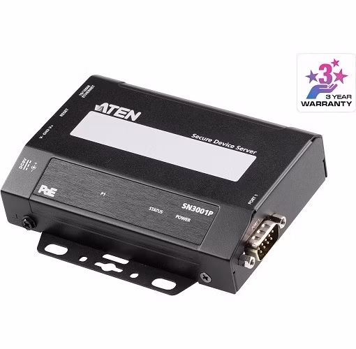 Aten SN3001P-AX 1-port RS-232 Secure Device Server with PoE