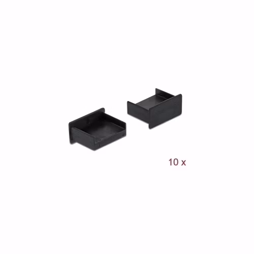 Delock Prachová záslepka pro USB Type-A samice samice bez uchopení 10 kusu cerná